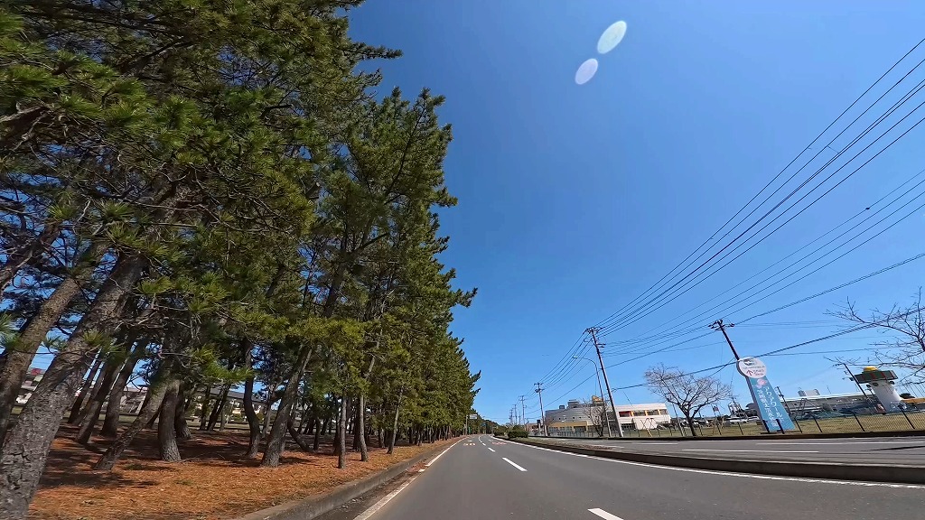 大洗海岸 サンビーチ通り 大洗海岸通り